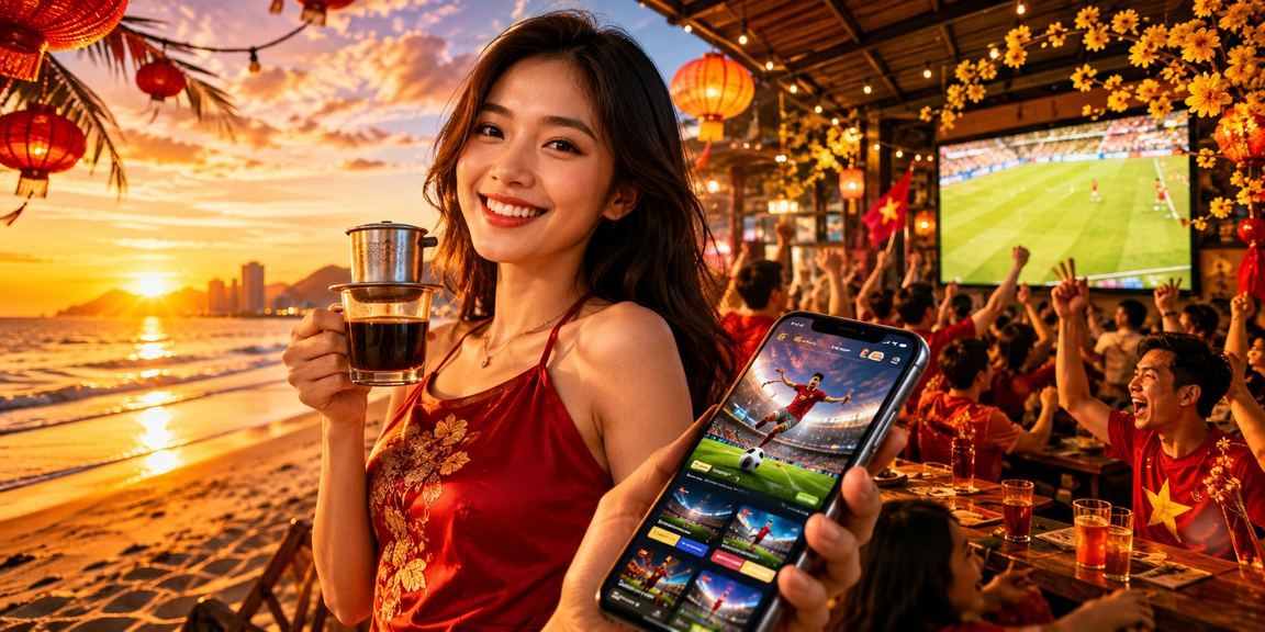 Màn hình ứng dụng di động xos hiển thị giao diện cá cược thể thao tiếng Việt